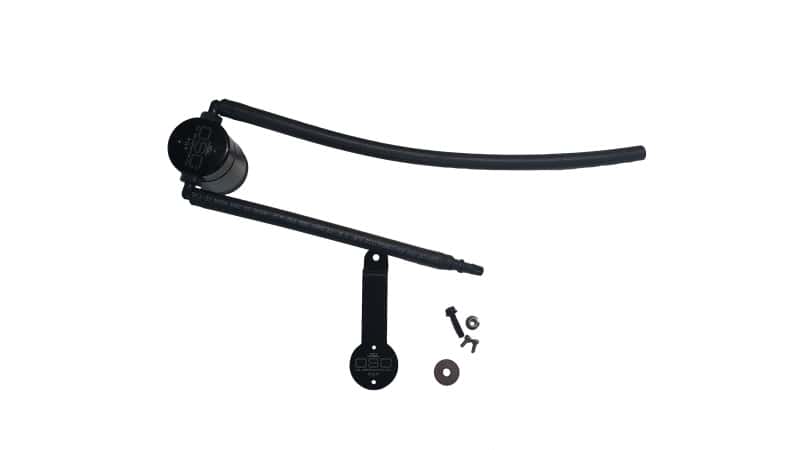 J&L — J&L 86-93 Ford Mustang 5.0 302 Passenger Side Oil Separator 3.0 - Black Anodized
Oil Separator - view 2