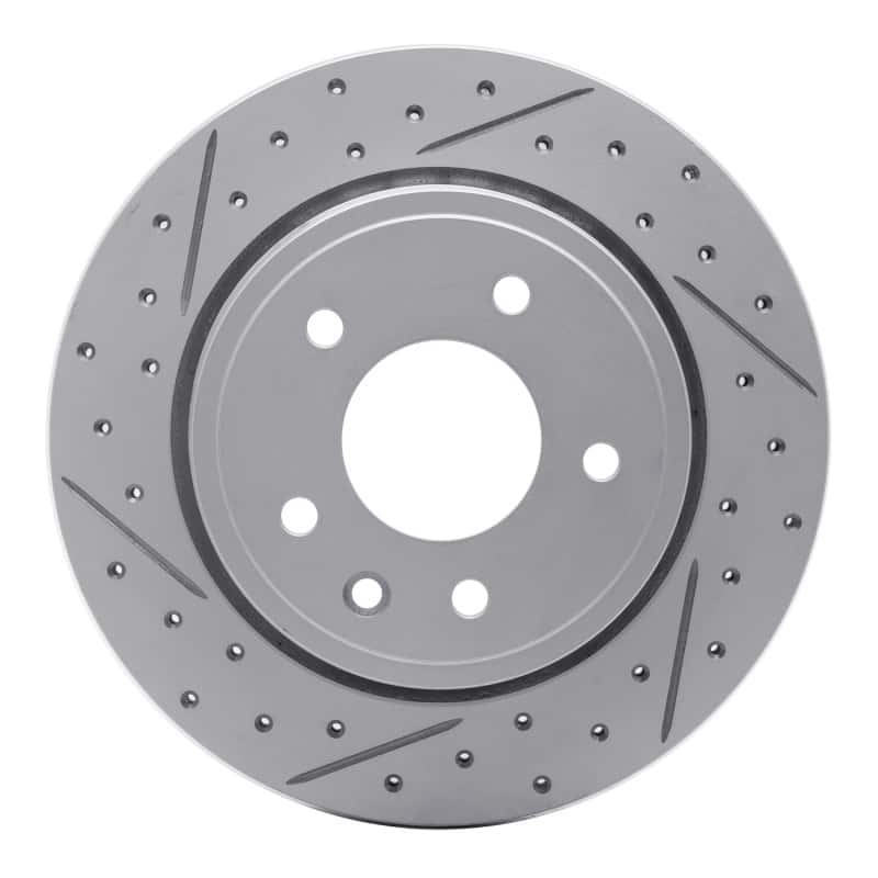 R1 Concepts — R1 95-06 Jaguar Xk8 Rear Left Drilled & Slotted Geo-Carbon Rotor - view 1