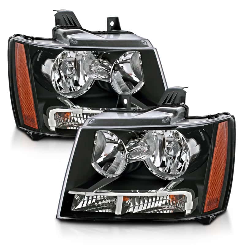 ANZO — ANZO 2007-2014 Chevrolet Tahoe/Suburban Crystal Headlights Black
Crystal Headlights
Head Light Set - view 3