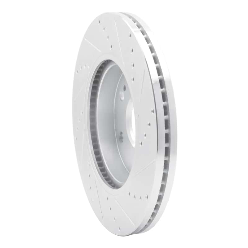 R1 Concepts — R1 2019-2026 Cadillac Vistiq Front Left Drilled & Slotted Silver Brake Rotor
R1 Brake Rotor Drill - view 4