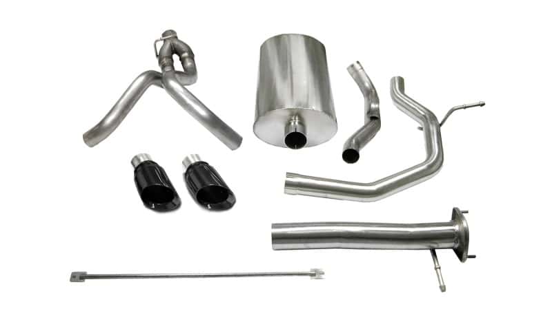 CORSA Performance — Corsa 2005-2006 Chevrolet SSR 5.3L V8 3in Cat-Back Dual Rear w Single 4in Black Pro-Series Tips
Exhaust - view 1