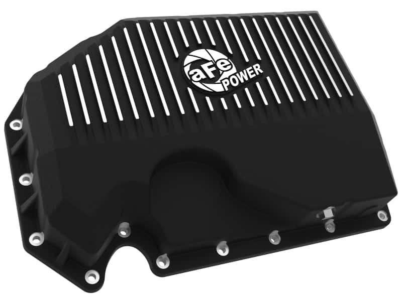 aFe — aFe 05-19 VW 1.8L/2.0L w/o Oil Sensor Engine Oil Pan Black POWER Street Series w/ Machined Fins
Engine Oil Pan - view 3