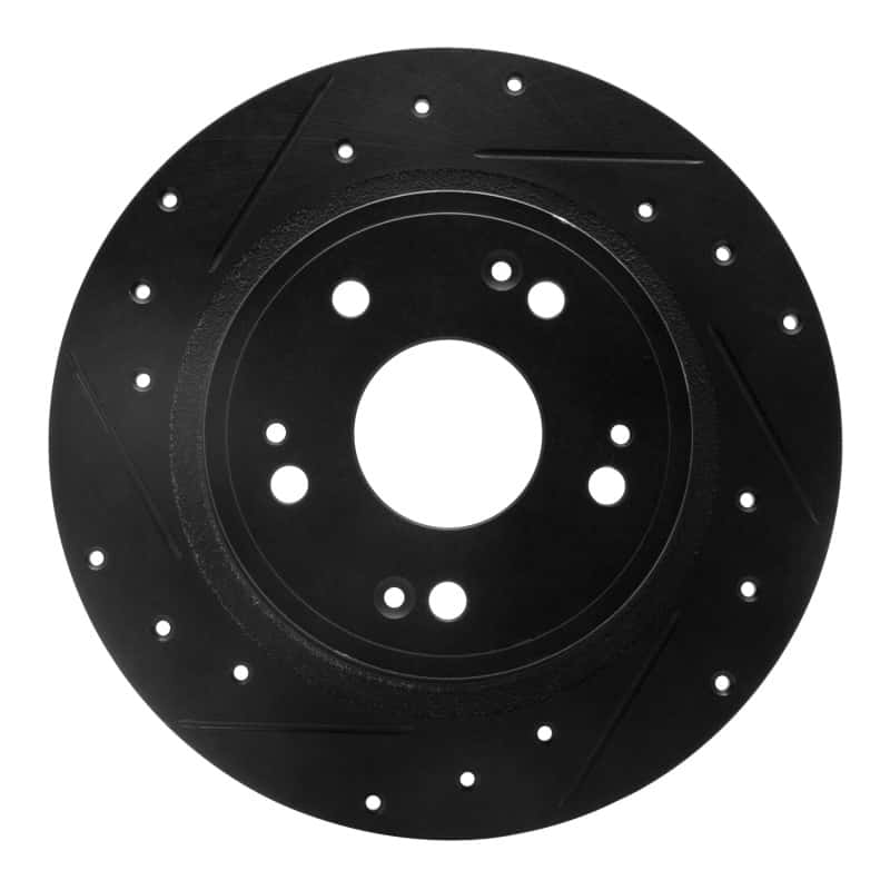 R1 Concepts — R1 05-17 Honda Accord Rear Left Drilled & Slotted Black Brake Rotor
R1 Brake Rotor Drill - view 1