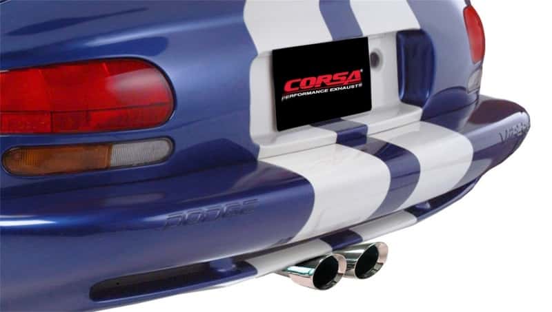 CORSA Performance — Corsa 1996-2002 Dodge Viper GTS 8.0L V10 Polished Sport Cat-Back Exhaust w/3in Inlet
Exhaust - view 4