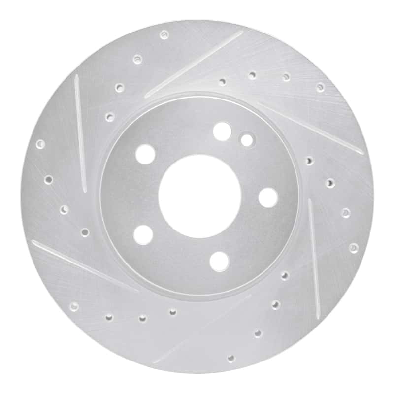 R1 Concepts — R1 16-23 Mercedes-Benz Viano (Mexico) Front Left Drilled & Slotted Silver Brake Rotor
R1 Brake Rotor Drill - view 1
