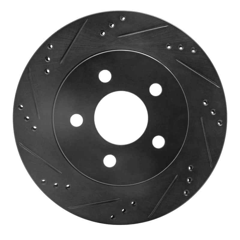 R1 Concepts — R1 1993-1997 Chevrolet Camaro Rear Left Drilled & Slotted Black Brake Rotor
R1 Brake Rotor Drill - view 1