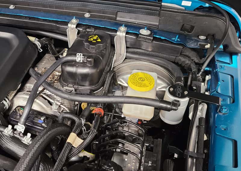 J&L — J&L 20-25 Jeep Wrangler 2.0L Driver Side Oil Separator 3.0 - Clear Anodized
Oil Separator - view 2