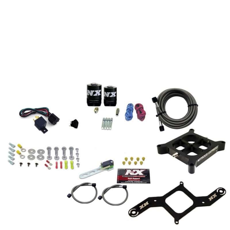 Nitrous Express — Nitrous Express 4150 Single Entry Crossbar Nitrous Plate Kit RNC (250-750HP) w/o Bottle
Injection System Kit
N2OSys - view 1