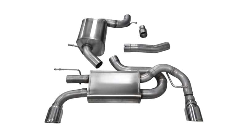 CORSA Performance — Corsa 2010-2014 Volkswagen GTI Mk6 Polished Touring 3.0in Cat-Back Dual Exit Polished Pro-SeriesTips
Exhaust - view 5