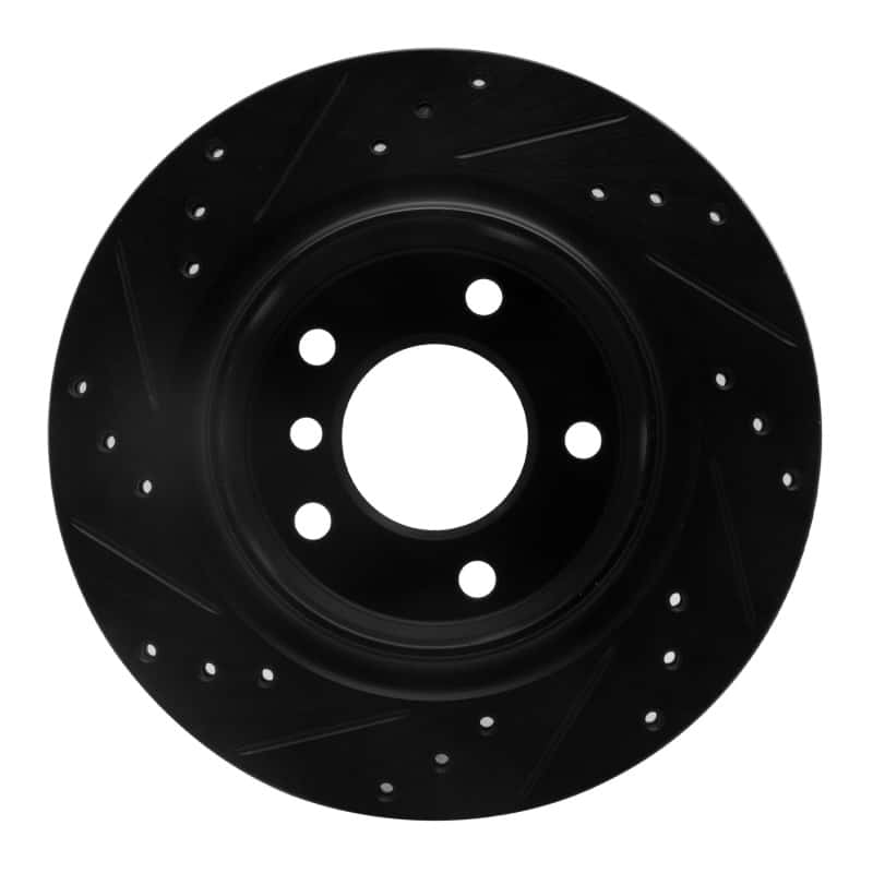 R1 Concepts — R1 99-06 BMW 325I (USA/Canada) Rear Right Drilled & Slotted Black Brake Rotor
R1 Brake Rotor Drill - view 5