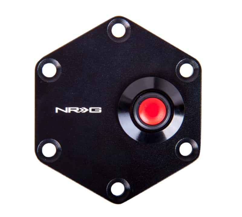 NRG — NRG Hexagnal Steering Wheel Ring w/Horn Button - Black - view 2