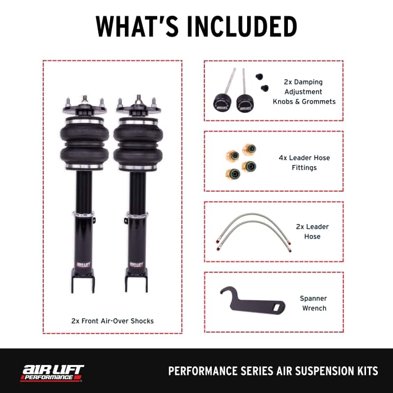 Air Lift — Air Lift Performance 16-17 Lexus 200T / 15-22 Lexus RC 350 / 13-21 Lexus GS 350 Front Kit
Air Lift Performance - view 6