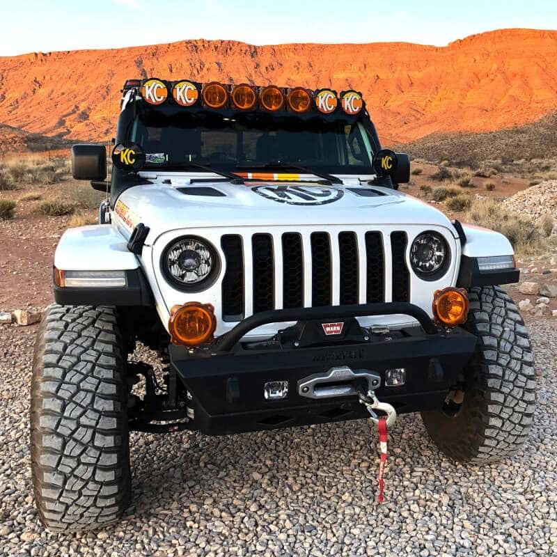 KC HiLiTES — KC HiLiTES 6in. Light Shield / Hard Cover for SlimLite LED - Black - view 4