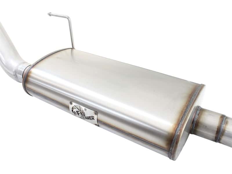 aFe — aFe MACHForce XP Exhaust 3in-3.5in SS Single Side Exit CB w/ Black Tips 15 Ford F150 V8 5.0L CC/SB
Cat-Back Exhaust - view 5