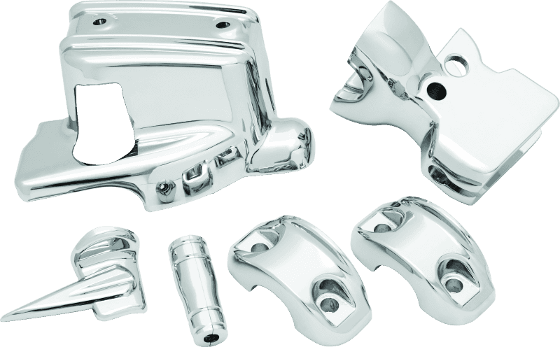 Kuryakyn — Kuryakyn Handlebar Control Dress Up Kit Chrome - view 2