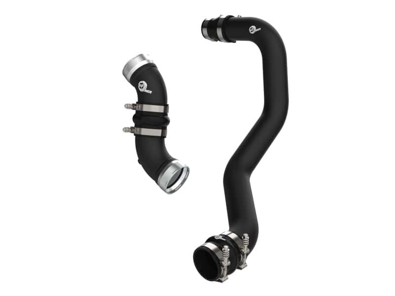 aFe — aFe 06-10 GM Diesel Trucks V8 6.6L BladeRunner Aluminum Hot & Cold Charge Pipe Kit - Black
Charge Pipe Kit - view 1