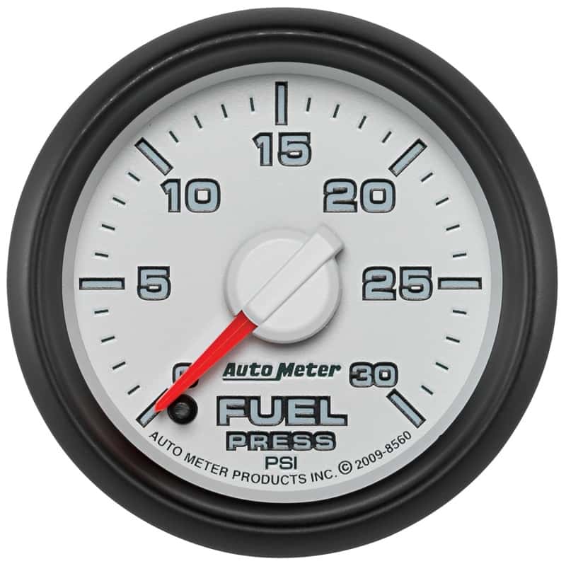 AutoMeter — Autometer Factory Match 52.4mm Full Sweep Electronic 0-30 PSI Fuel Pressure Gauge
2-1/16" FUEL PRESS, - view 1