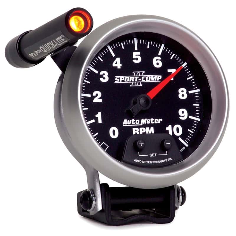 AutoMeter — Autometer Sport-Comp II Quick Lite 3 3/4in 10K RPM Pedestal Tachometer
3-3/8" TACH, 10,000 - view 6