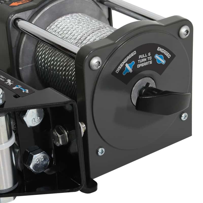 Superwinch — Superwinch 1,500 lbs. 1.1 HP 120V AC 1/8 In x 35ft. Wire Rope - Gray Wrinkle - view 5