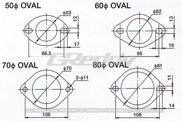 GReddy — GReddy 70mm Exhaust Oval Gasket - view 3