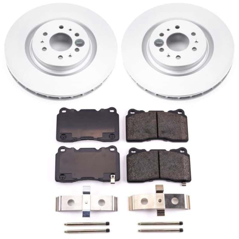 PowerStop — Power Stop 04-07 Cadillac CTS Front Z17 Evolution Geomet Coated Brake Kit - view 1