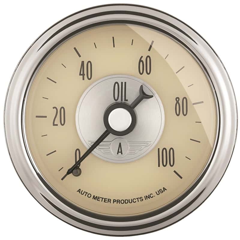 AutoMeter — Autometer Prestige Series 52mm 0-100 PSI Mechanical Oil Pressure Gauge
2-1/16" OIL PRESS, 0 - view 2