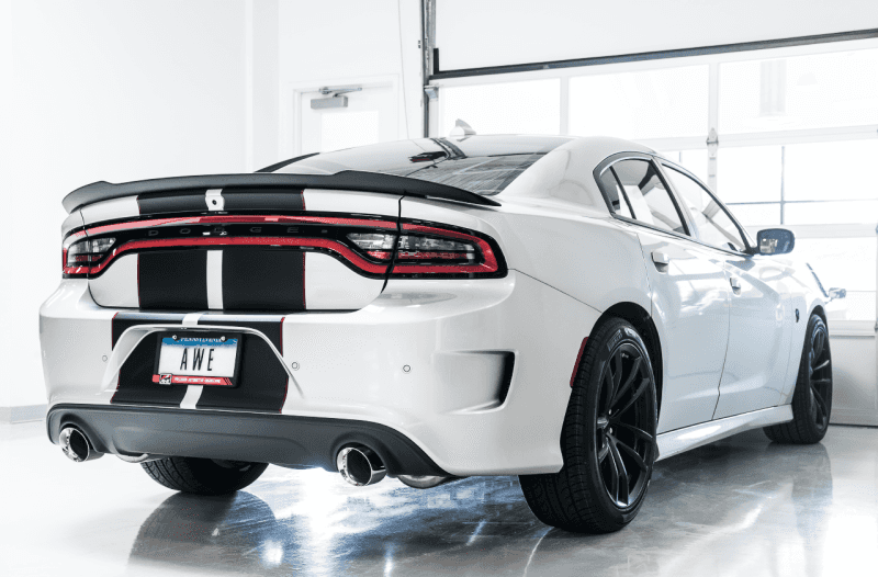 AWE Tuning — AWE Tuning 2015+ Dodge Charger 6.4L/6.2L Supercharged Track Edition Exhaust - Chrome Silver Tips
Track Exhaust - view 6