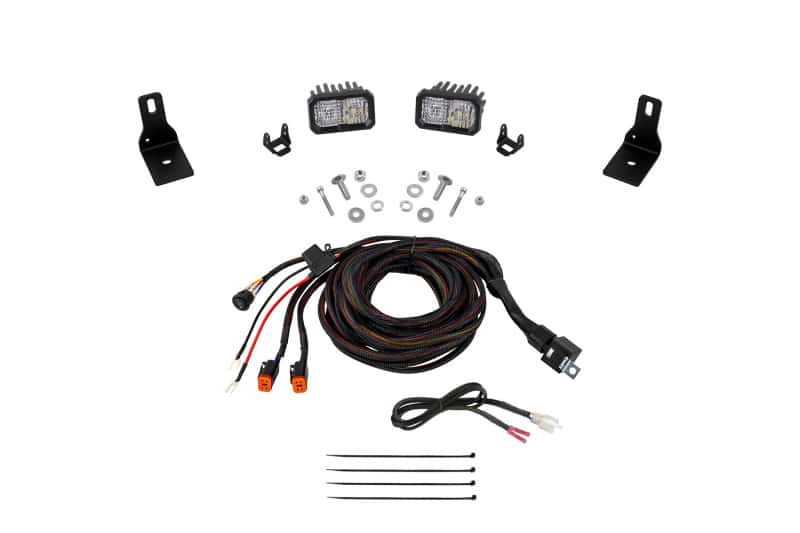 Diode Dynamics — Diode Dynamics 2022+ Ford Maverick, C2 Sport Stage Series Ditch Light Kit White Combo - view 1