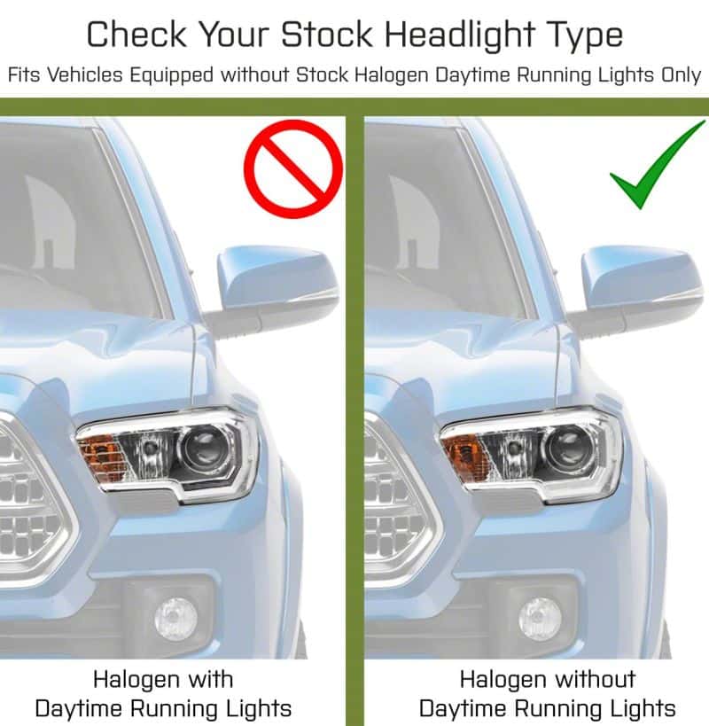 Raxiom — Raxiom 16-23 Toyota Tacoma w/ Factory Halogen DRL LED Headlights- Blk Housing (Clear Lens)
Headlights - view 5