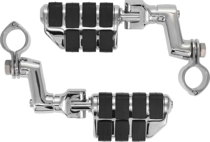 Kuryakyn — Kuryakyn Dually ISO Offset Highway Pegs With 1-1/4inch Clamp Chrome (Pair) - view 1