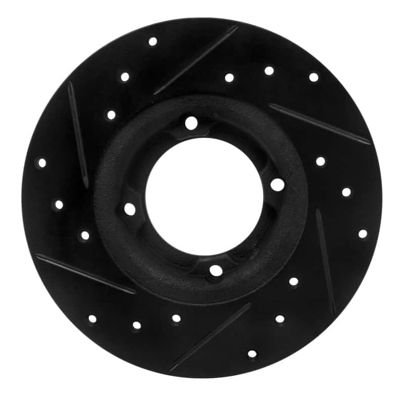 R1 Concepts — R1 80-82 Toyota Tercel Front Right Drilled & Slotted Black Brake Rotor
R1 Brake Rotor Drill - view 5
