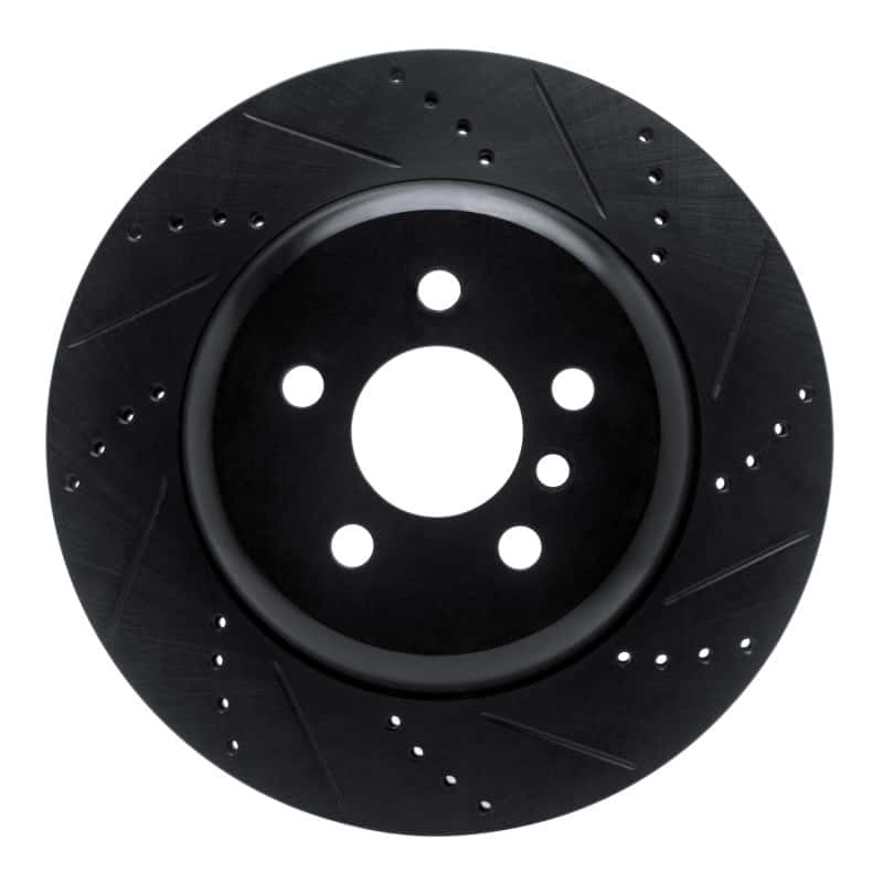 R1 Concepts — R1 17-25 BMW 530I Left Rear Drilled & Slotted Black Brake Rotor
R1 Brake Rotor Drill - view 1
