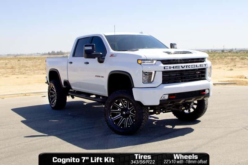 Cognito — Cognito 20-24 Chevy/GMC Silv/Sierra 2500/3500 HD 2WD/4WD 7in Perf Lift Kit w/ Fox PSRR 2.0 Shocks
Suspension Lift Kit - view 2