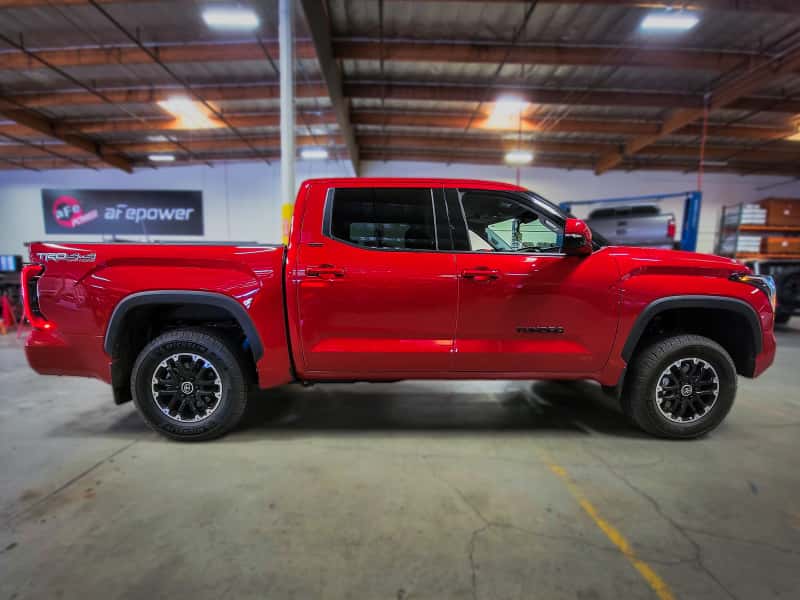 aFe — aFe CONTROL 1.875 IN Leveling Kit 22-23 Toyota Tundra - Red
Leveling Kit - view 4