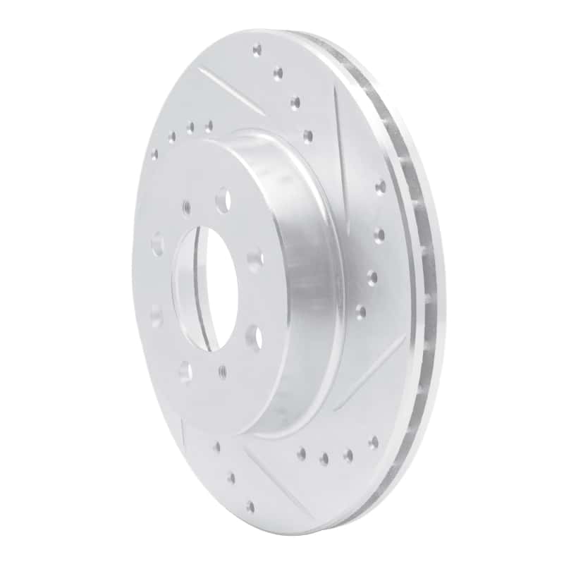 R1 Concepts — R1 88-91 Honda Accord Coupe Front Right Drilled & Slotted Silver Brake Rotor
R1 Brake Rotor Drill - view 2
