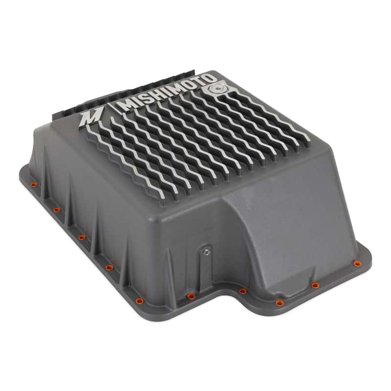 Mishimoto — Mishimoto 89-10 Powerstroke E4OD 4R100 5R110 Trans Pan Cast GR
Trans Oil Pan - view 1