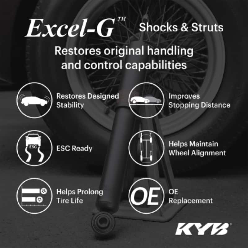 KYB — KYB 22-24 Mitsubishi Outlander / 23-24 Outlander PHEV / 2021+ Nissan Rogue Excel-G Shock - Rear - view 2