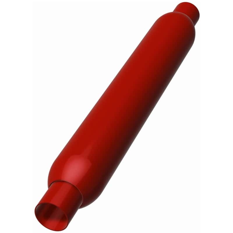 Magnaflow — MagnaFlow Muffler Red Pack Series Glasspack 3.5in Rd 22in Body Length 2in/2in Inlet/Outlet
Glasspack - view 2