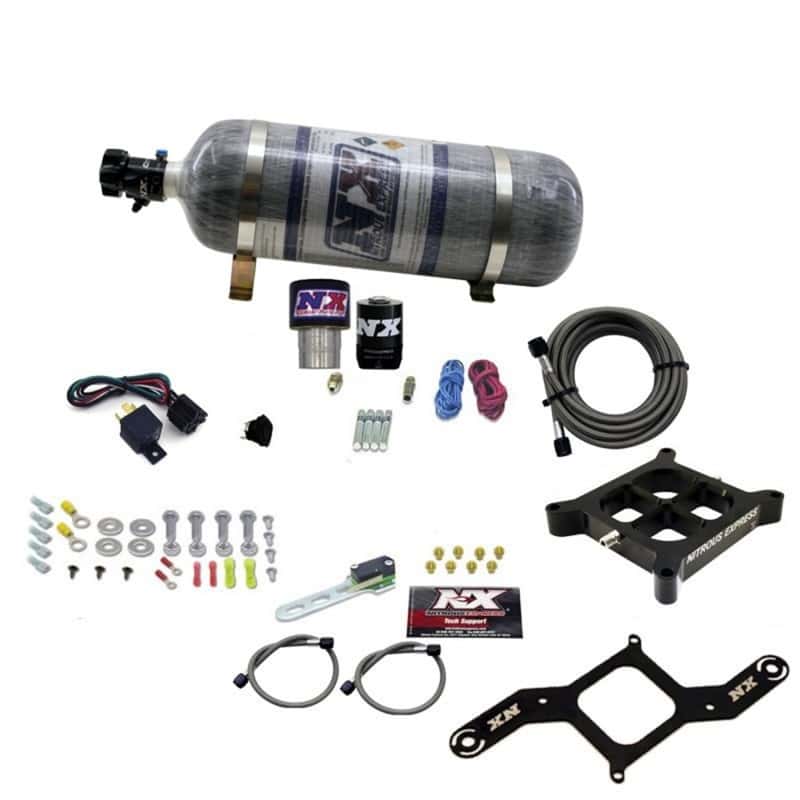 Nitrous Express — Nitrous Express Single Entry Crossbar RNC .178 4150 Flange Nitrous Kit (250-650HP) w/Compsite Bottle
Injection System Kit
N2OSys - view 1