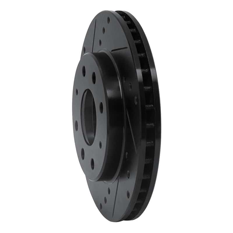 R1 Concepts — R1 88-07 Dodge Colt Front Left Drilled & Slotted Black Brake Rotor
R1 Brake Rotor Drill - view 2