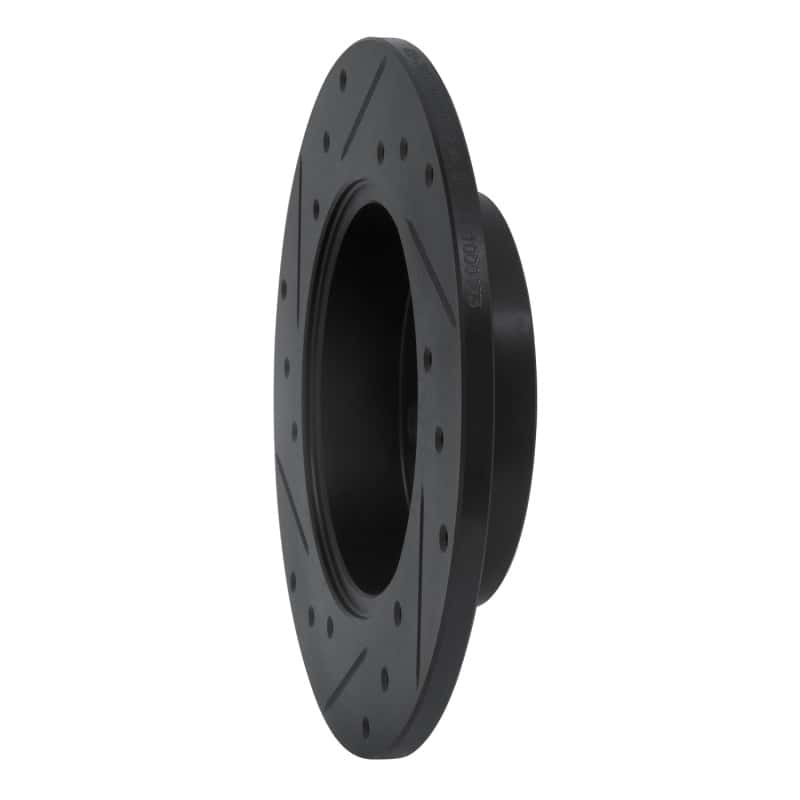 R1 Concepts — R1 85-86 Toyota MR2 Rear Right Drilled & Slotted Black Brake Rotor
R1 Brake Rotor Drill - view 4