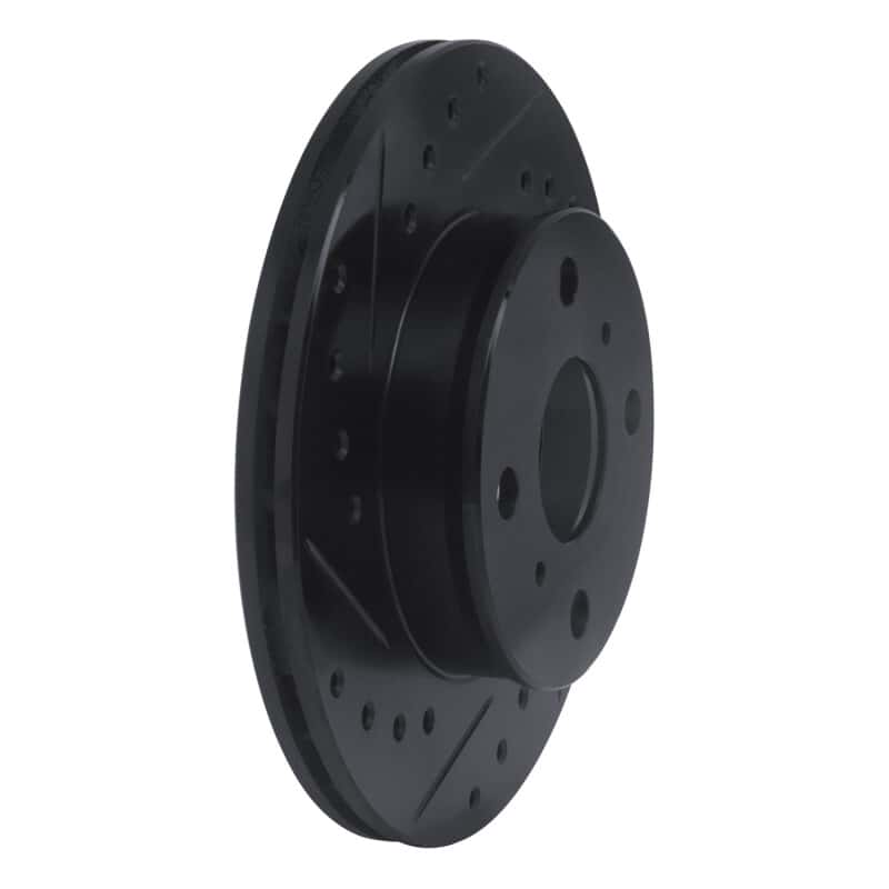 R1 Concepts — R1 88-92 Geo Prizm Front Left Drilled & Slotted Black Brake Rotor
R1 Brake Rotor Drill - view 2