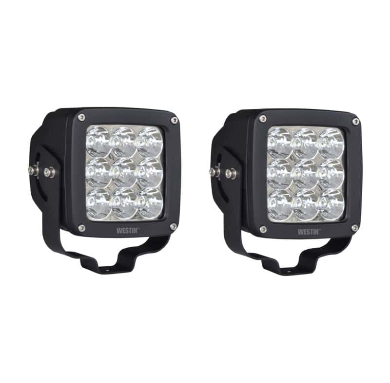 Westin — Westin Axis LED Auxiliary Light 4.5 inch x 4.5 inch Square Spot w/3W Osram (Set of 2) - Black
Offroad/Racing Lamp - view 2
