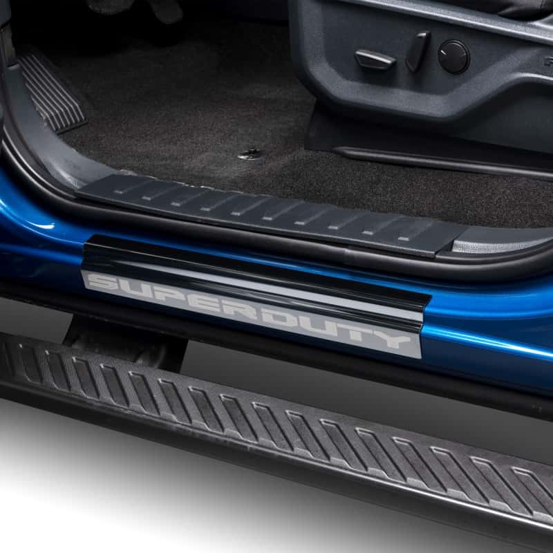 Putco — Putco 99-16 Ford SuperDuty Crew Cab w/ SUPERDUTY Etching (4pcs) Black Platinum Door Sills
DoorSillProtSet - view 2