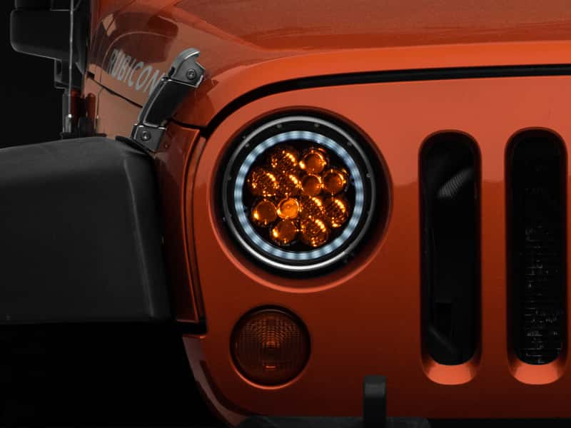 Raxiom — Raxiom 97-18 Jeep Wrangler TJ/JK Axial Spider LED Headlight w/ Amber DRL- Chrome Hsng (Clear Lens)
Headlights - view 3