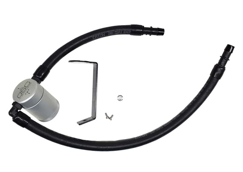 J&L — J&L 11-23 3.6L V6 Dodge Charger/Challenger/Chrysler 300C Oil Separator 3.0 - Clear Anodized
Oil Separator - view 1
