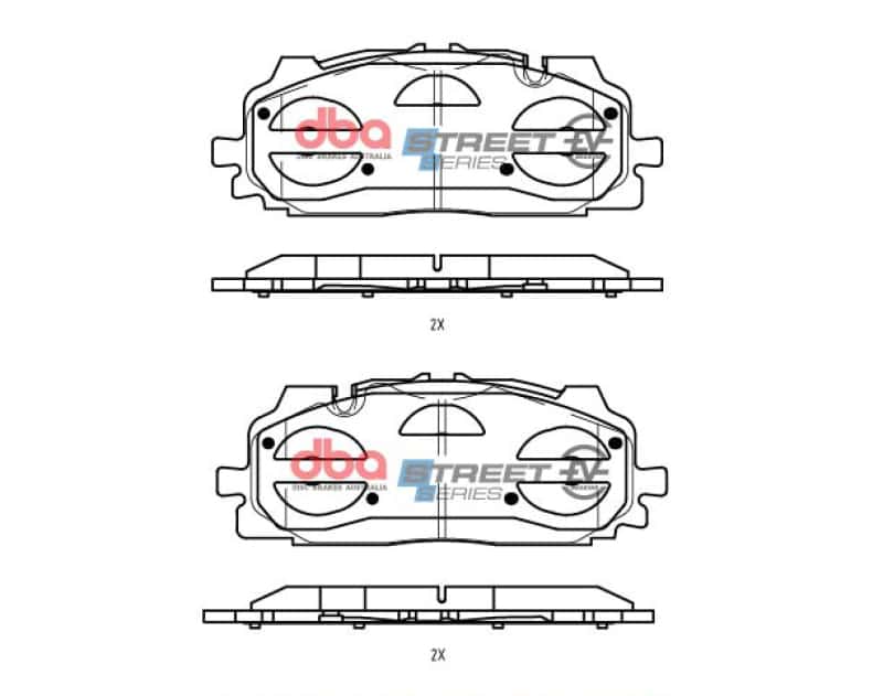 DBA — DBA 19-21 Audi A8 Quattro (w/375mm Front Rotor) Front SSEV Street Series Brake Pads
Brake Pad - view 1