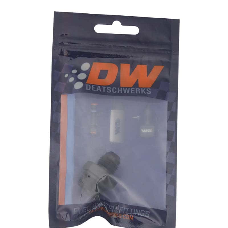 DeatschWerks — DeatschWerks 8AN ORB Male to 6AN Male Flare Adapter (Incl O-Ring) - Anodized Matte Black
Lines & Fittings - view 2