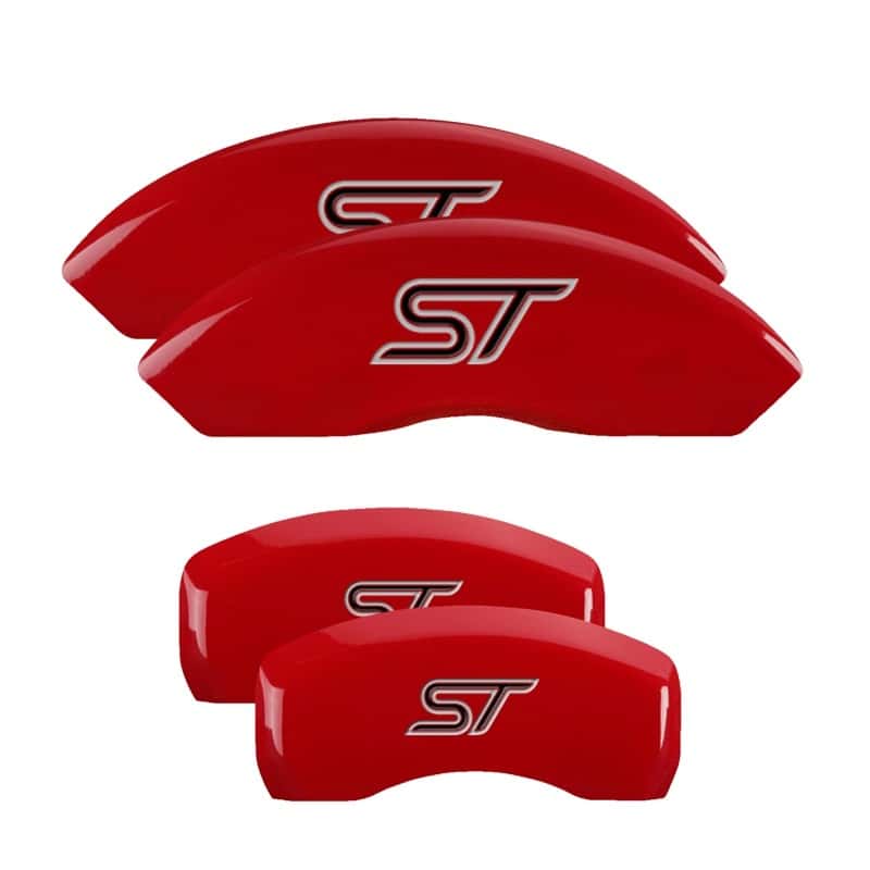 MGP — MGP 4 Caliper Covers Engraved Front & Rear No bolts/ST Red finish silver ch
Caliper Covers - view 1