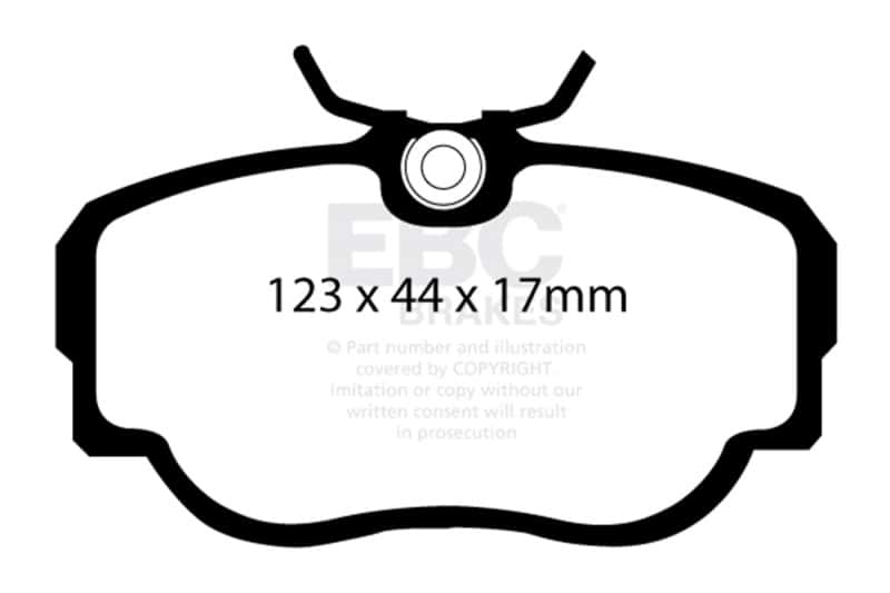 EBC — EBC 83-85 BMW 318 1.8 (E30) Yellowstuff Front Brake Pads
Disc Brake Pad - view 1